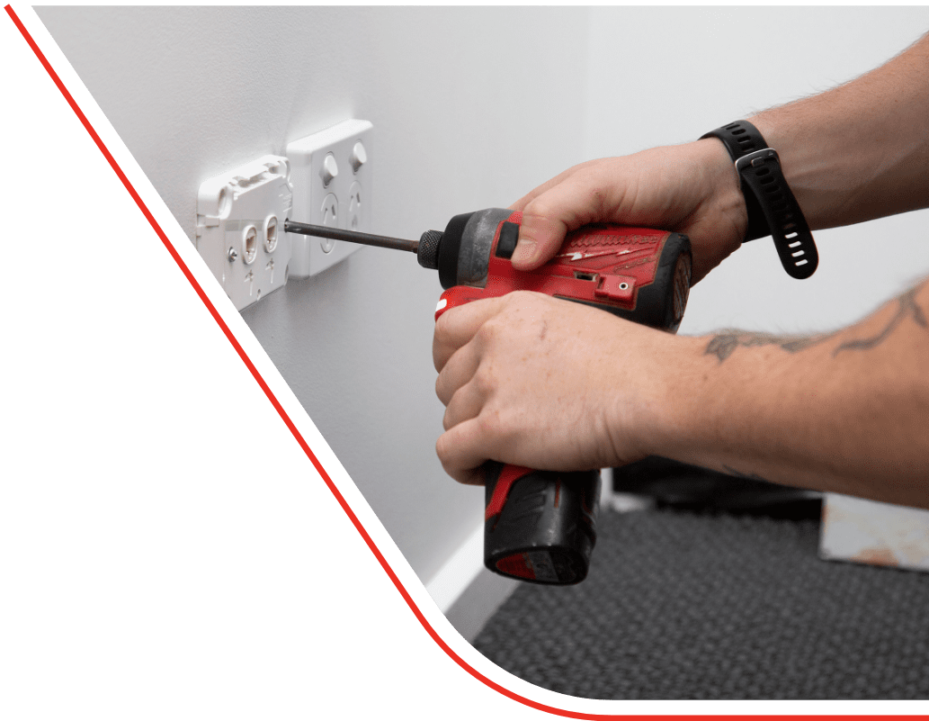 electrical and lan outlet installation